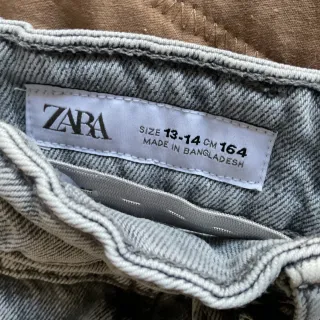 Falda Zara Gris Talla 13-14 Años