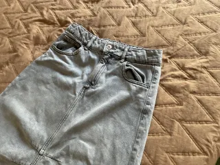 Falda Zara Gris Talla 13-14 Años