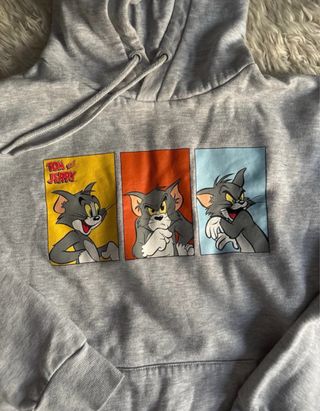 Sudadera Gris Tom y Jerry