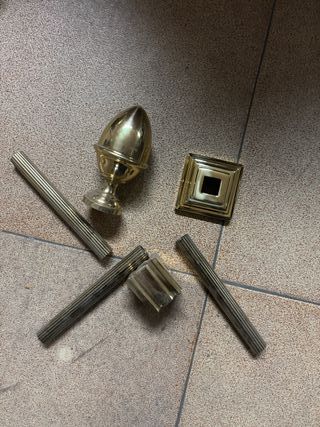 19 Barrotes Decoración de latón