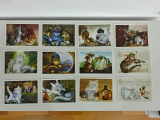 POSTALES GATOS FRANCESES. PERSONAJES,OFICIOS, ETC