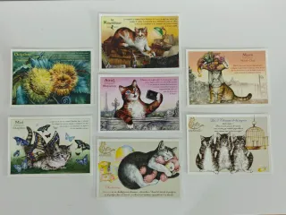 POSTALES GATOS FRANCESES. PERSONAJES,OFICIOS, ETC