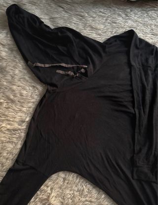 Sudadera negra talla única