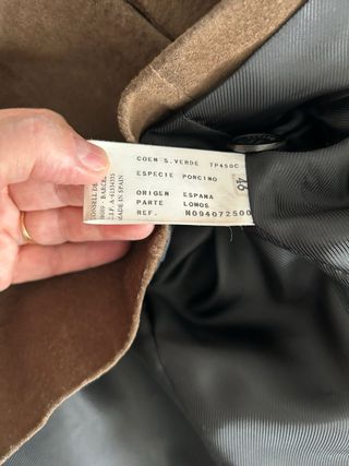 Chaqueta de ante mujer marrón