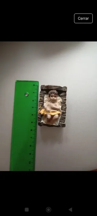 Figurita Belén Niño Jesús Cuna