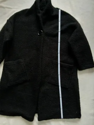 Cappotto caldo invernale nero taglia XL
