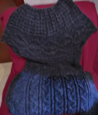 Chaleco lana gorda pero  suave,  largo92x53.axila.