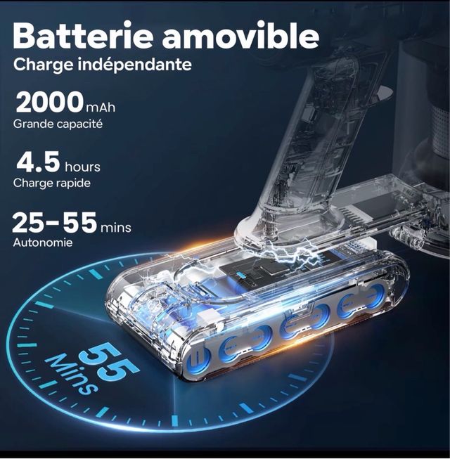 Aspiradora de mano con accesorios