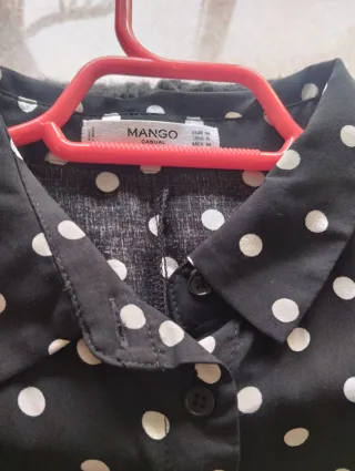 Vestido largo de lunares