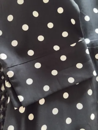 Vestido largo de lunares