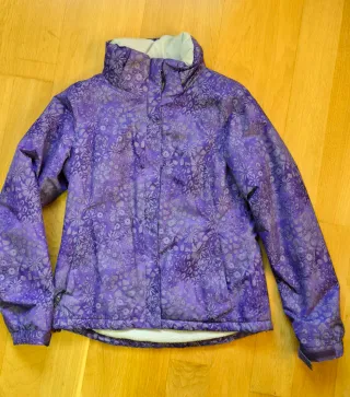 Anorak de esquí estampado floral morado