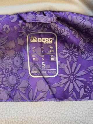 Anorak de esquí estampado floral morado