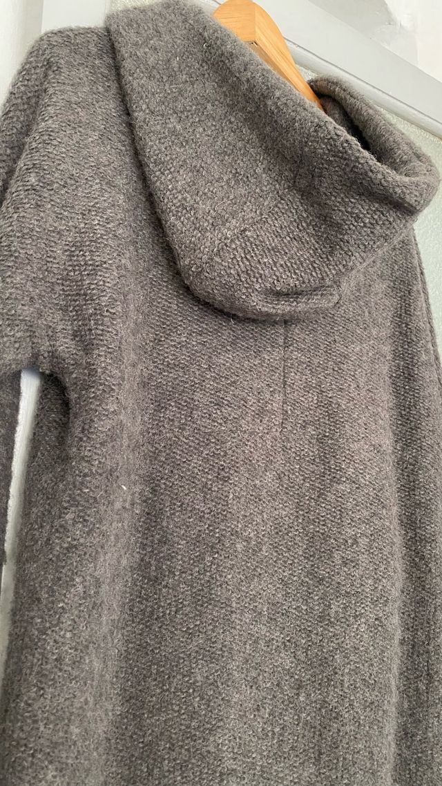 Abrigo Mango Gris Talla M