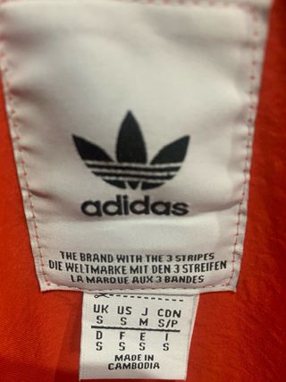 Chaqueta Adidas Naranja Talla S