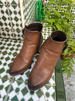 Botines marrones de cuero