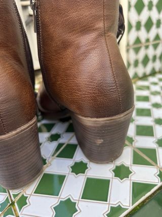 Botines marrones de cuero