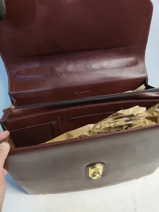 Maletín Guy Laroche Marrón Piel