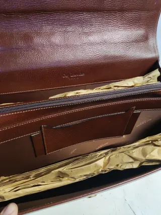 Maletín Guy Laroche Marrón Piel