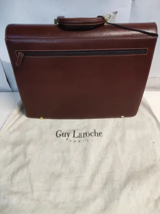 Maletín Guy Laroche Marrón Piel