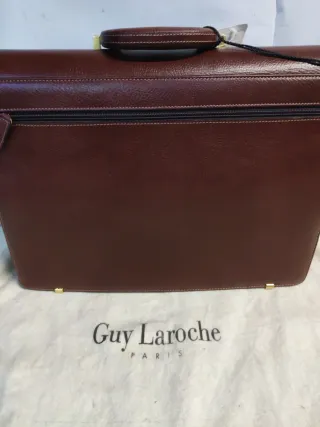 Maletín Guy Laroche Marrón Piel