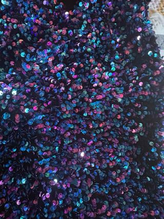 Vestido Zara lentejuelas multicolor