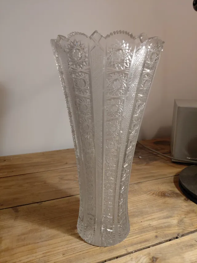Centro de mesa cristal tallado