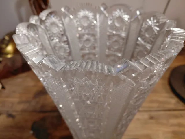 Centro de mesa cristal tallado