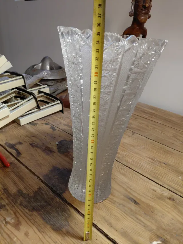 Centro de mesa cristal tallado