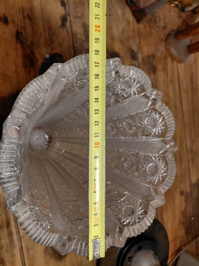 Centro de mesa cristal tallado