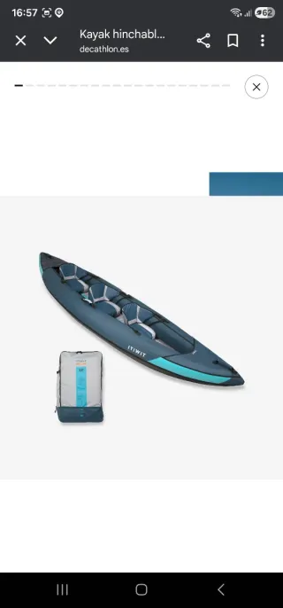 Kayak hinchable 3 plazas ITIWIT. Decathlon