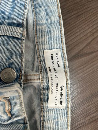 Vaqueros Stradivarius Tiro Alto Talla 34