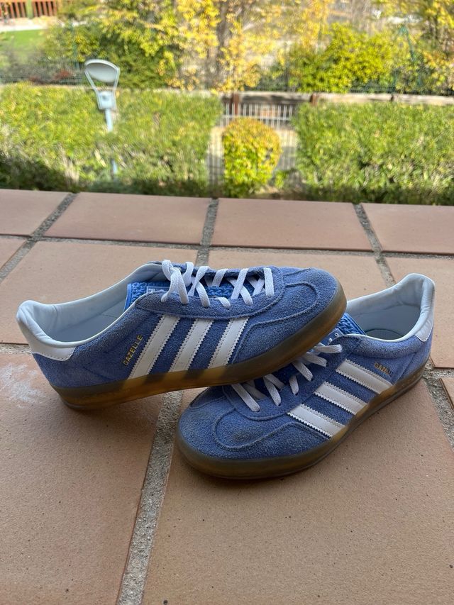 Adidas Gazelle Azul y Blanco