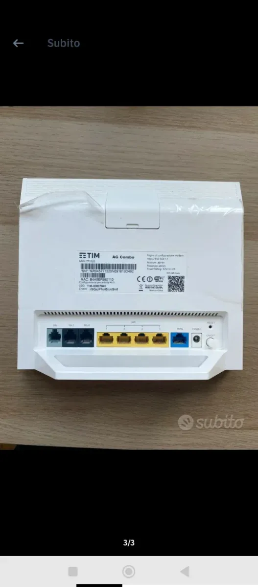 Modem ADSL TIM Combo