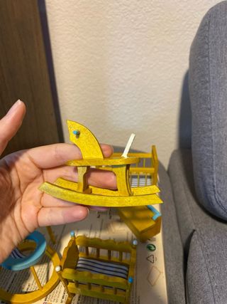 Set Muebles Casita Muñecas Madera