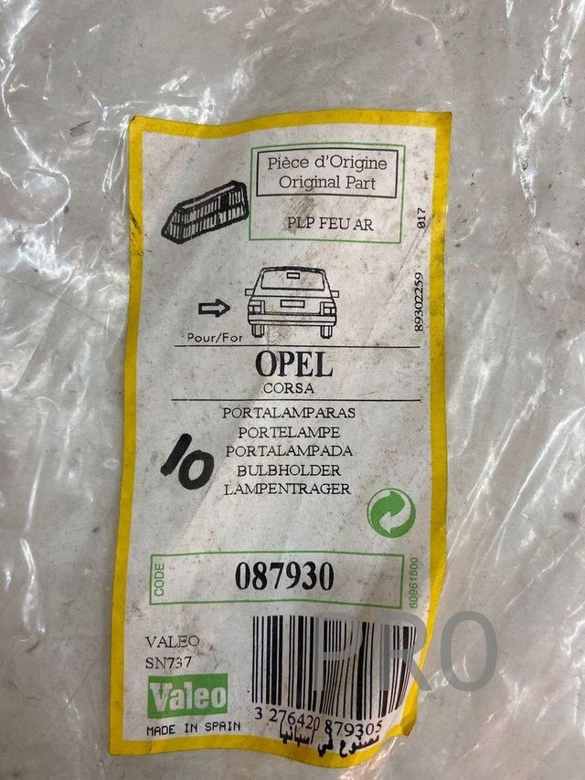 Opel corsa C portalampara  tras izq 087930