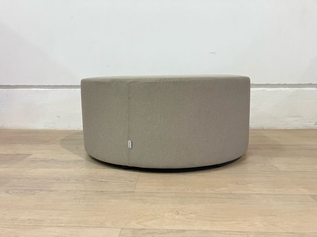 Puf redondo Techo beige tela