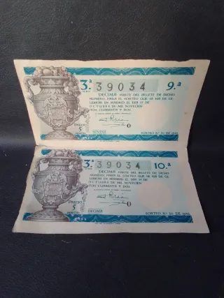 Lotería Antigua 1942