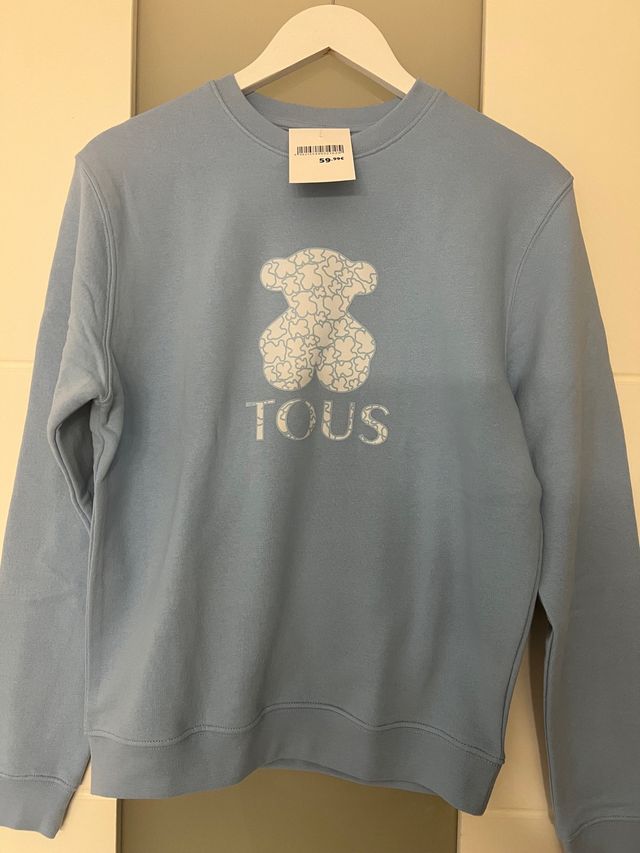 Sudadera Tous Oso y Logo Azul