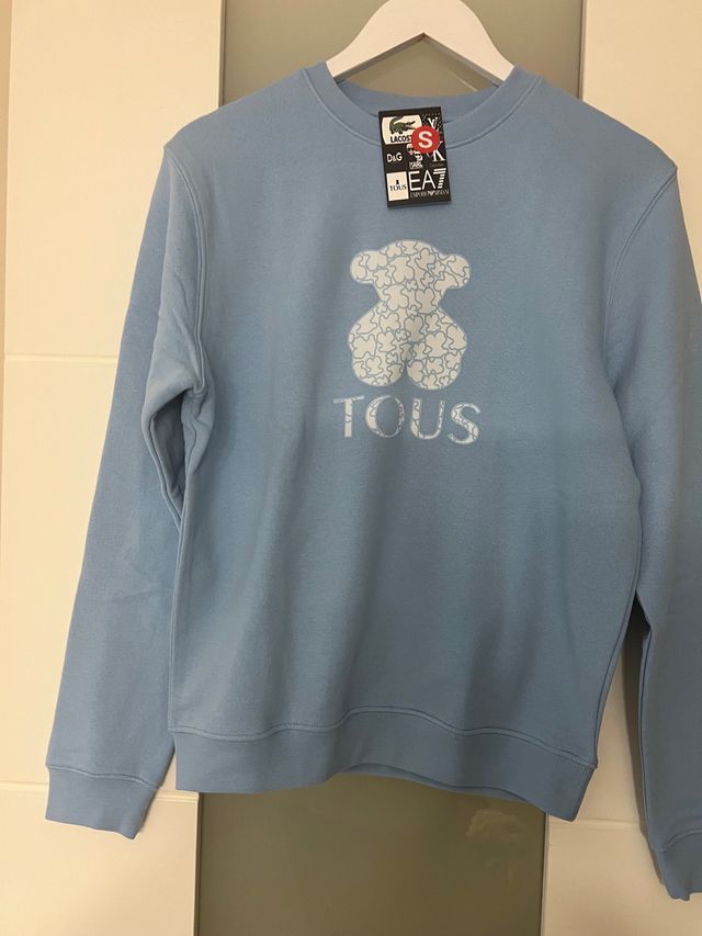 Sudadera Tous Oso y Logo Azul