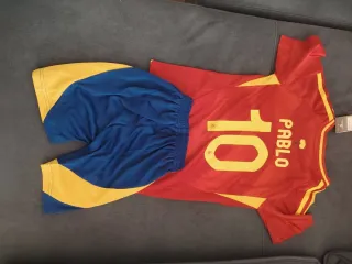 Equipación Fútbol España Adidas Talla 16