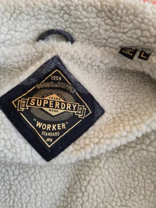 Cazadora Superdry Sherpa cuadros