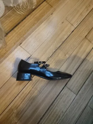 Zapatos charol negros talla 38