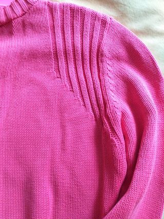 Chaqueta de punto rosa con cremallera