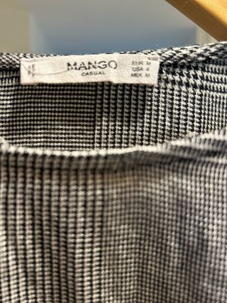 Camisa cuadros vichy con raya roja