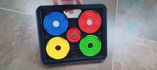 Set 8 Bocce Piatte Colorate + due boccini.