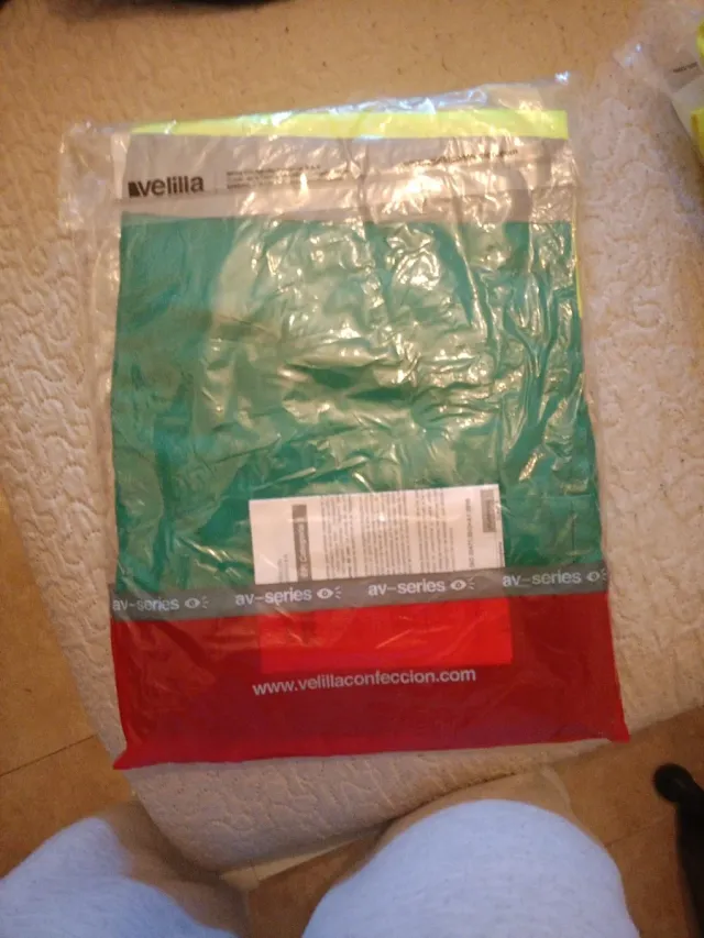 Pantalón de trabajo Velilla verde y amarillo