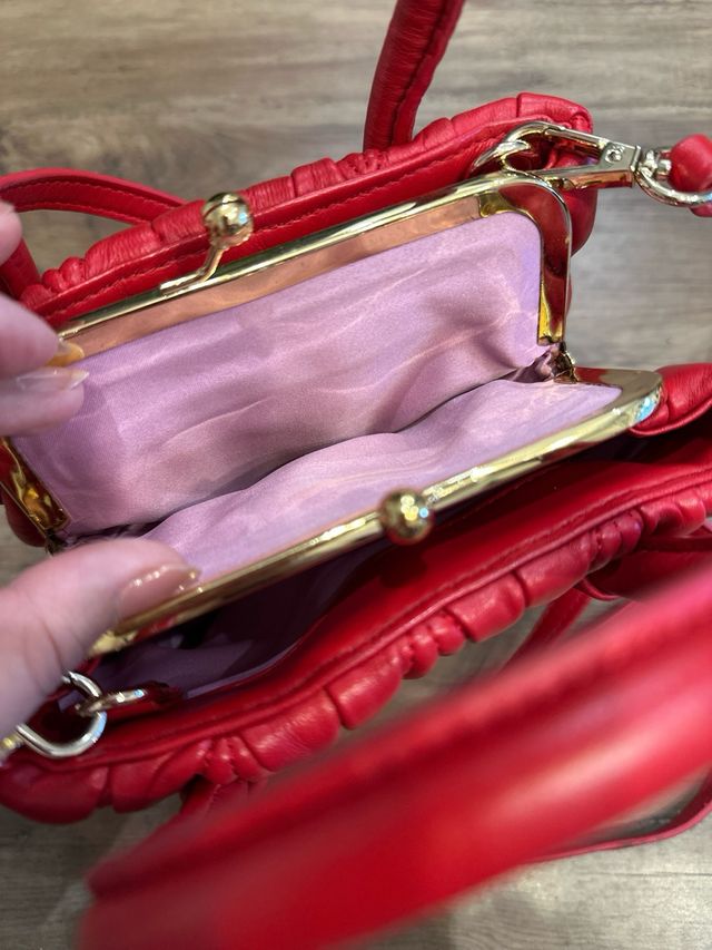 Bolso bandolera de cuero cordero