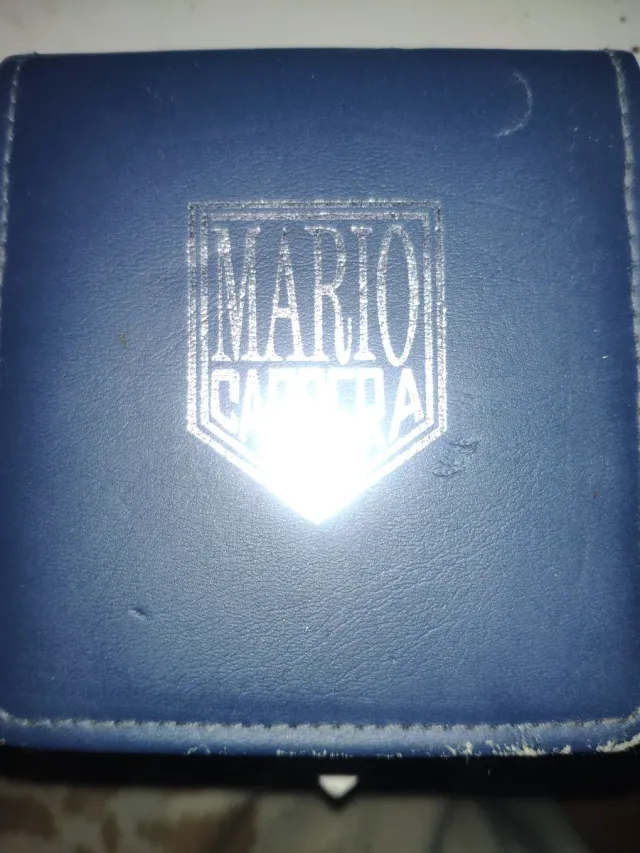 Reloj Mario Carrera Caja Azul Plata