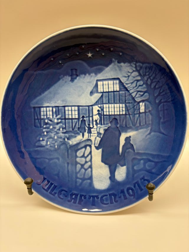 Piatto Natale Danese 1973 Porcellana