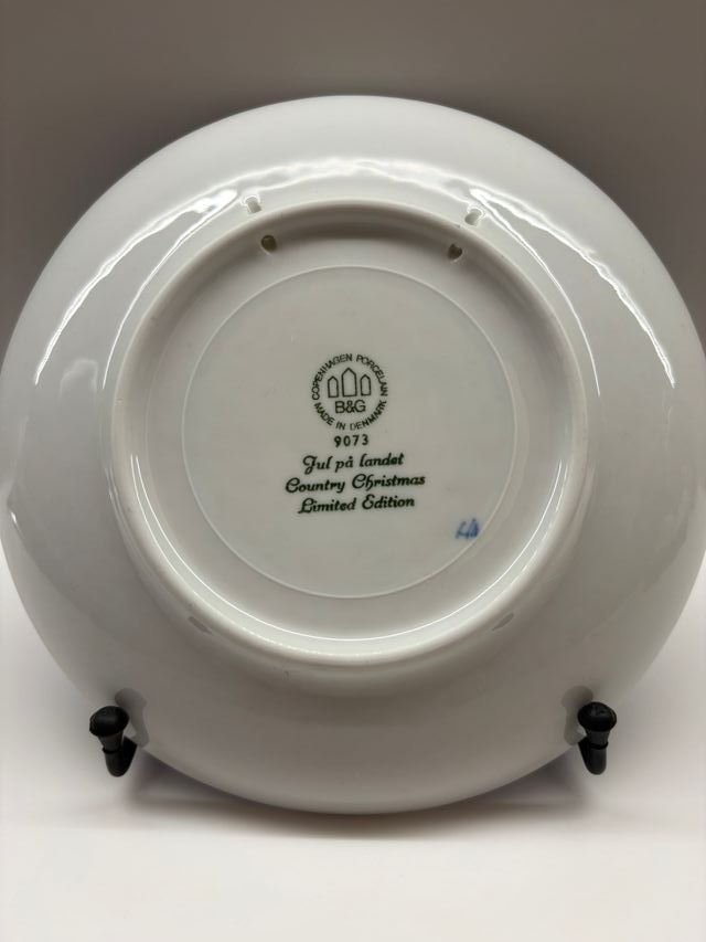 Piatto Natale Danese 1973 Porcellana